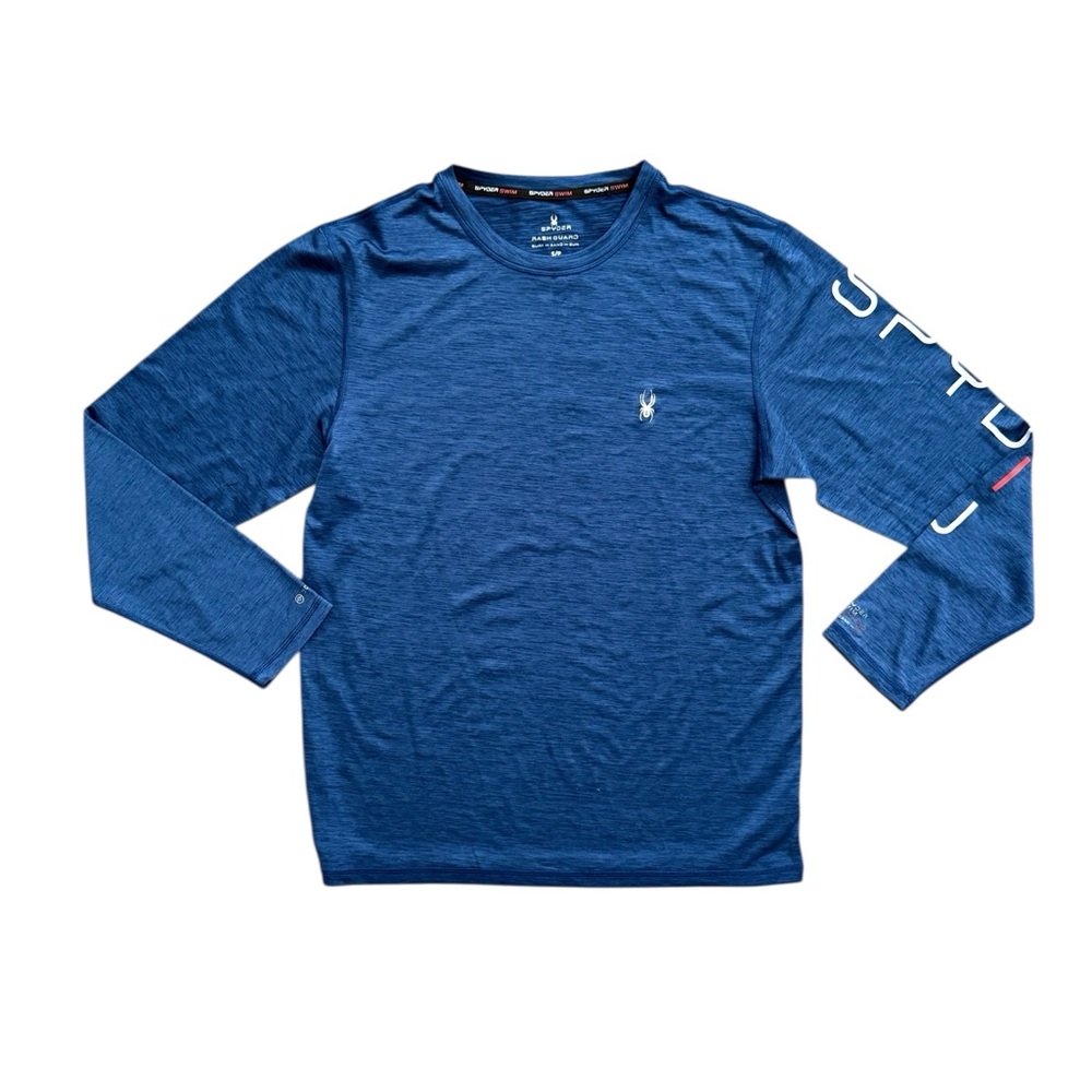 Spyder Swim Blue Rash Guard - Picture 1 of 6
